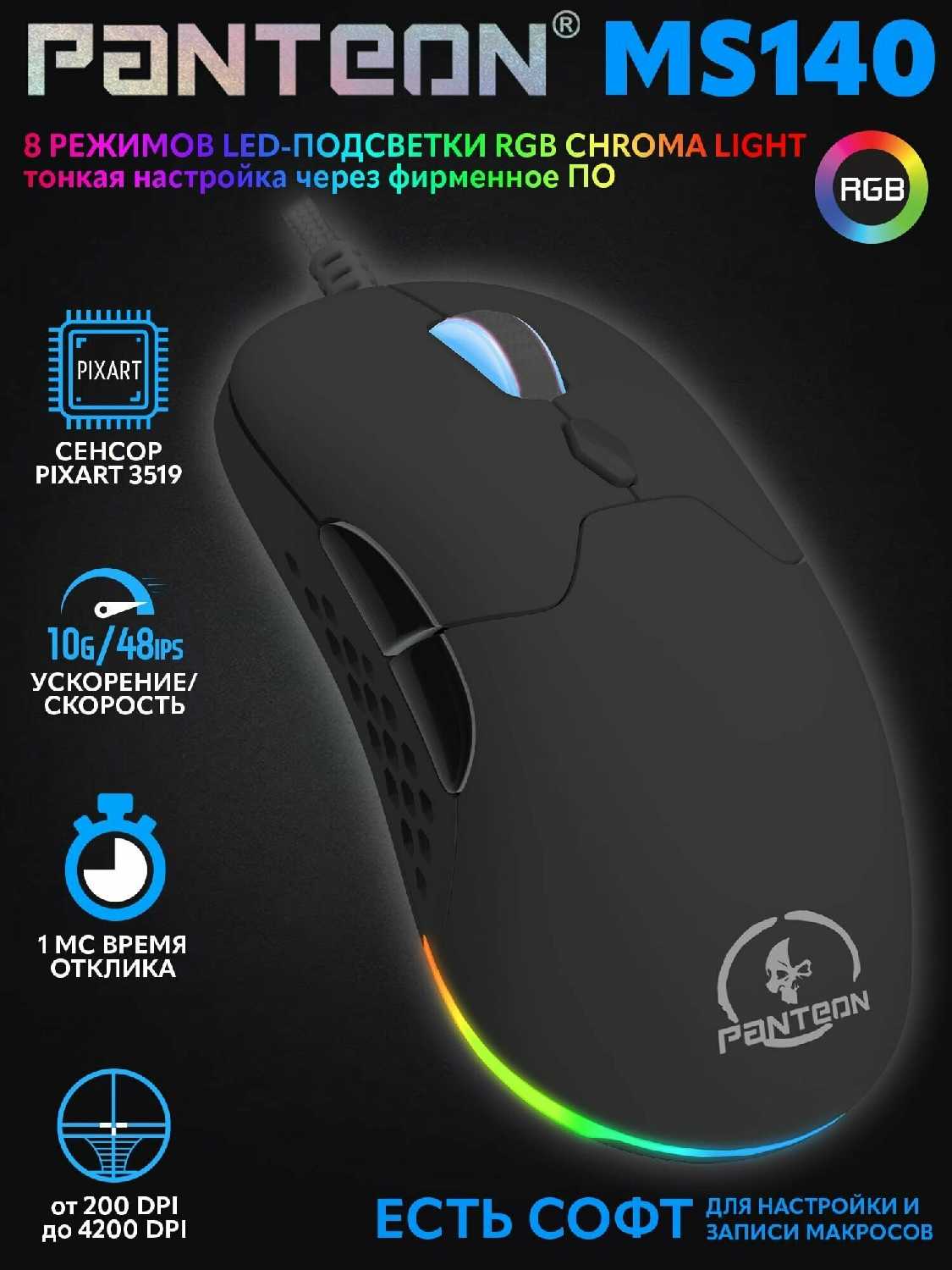 Игровая мышь PANTEON MS140 фотография 19