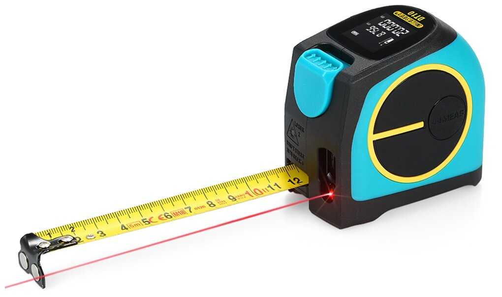 Лазерный дальномер Mileseey Laser Ranging Tape Measure DT10 40 м фотография 2
