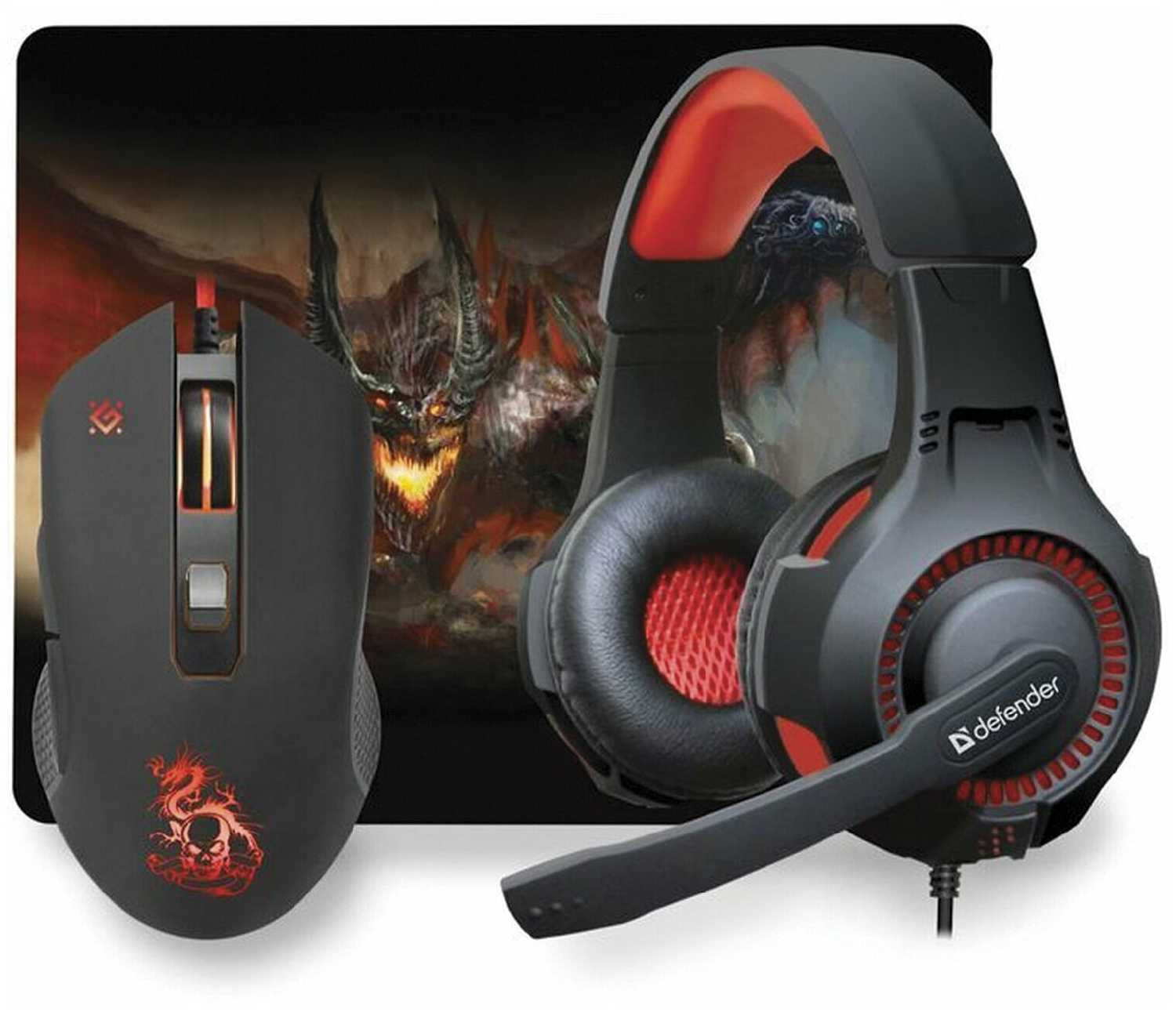 Набор проводной игровой DEFENDER Devourer (MHP-006)