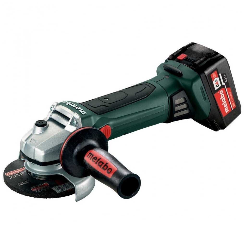 Аккумуляторная УШМ Metabo W 18 LTX 125 (602174650) фотография 1