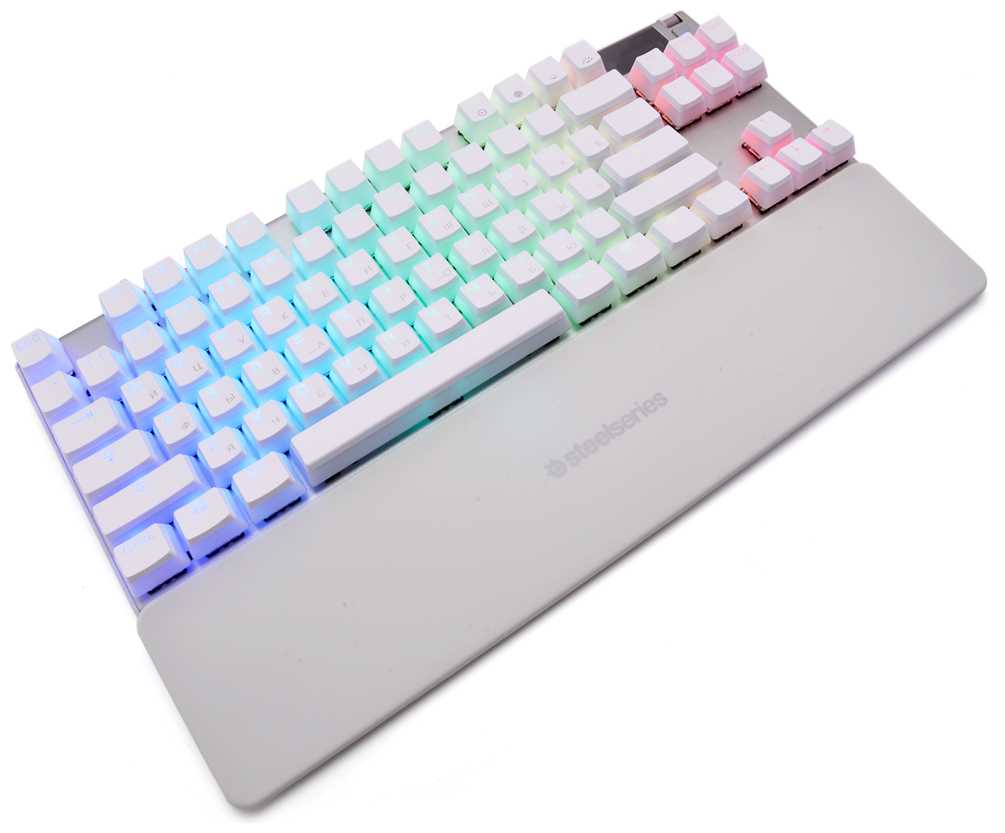 Игровая клавиатура SteelSeries Apex 7 TKL Ghost Red Linear фотография 1