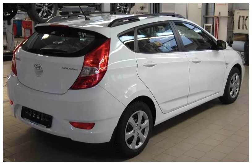 Рейлинги для Hyundai Solaris хэтчбек 2011-2017 черные фотография 9