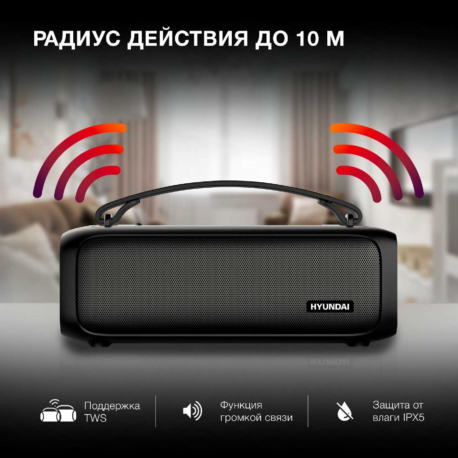Портативная колонка HYUNDAI H-PS1020 фотография 1