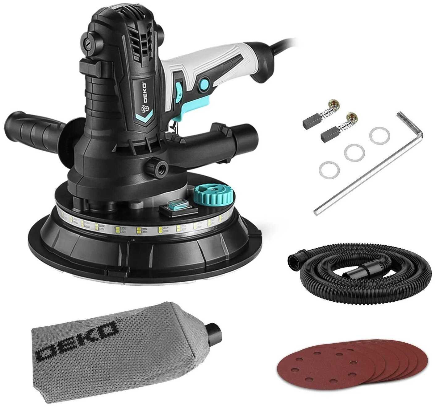Шлифмашина для стен и потолков DEKO DKG900 (063-2207) фотография 3