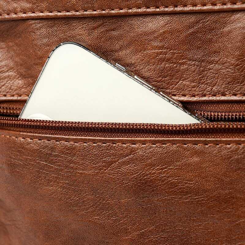 Роскошный женский кожаный рюкзак LANYIBAIGE фотография 15