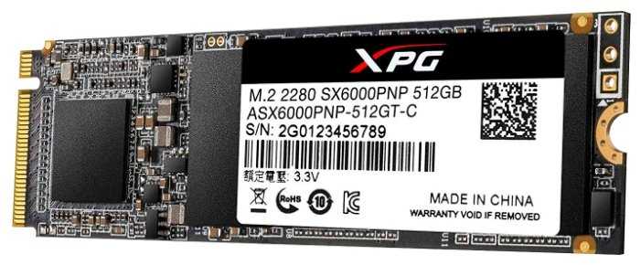 Твердотельный накопитель ADATA XPG SX6000 Pro 512GB фотография 1