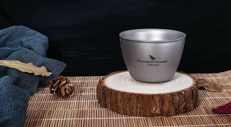 Титановая чайная чашка Boundless Voyage для кемпинга (40 мл) фотография 11
