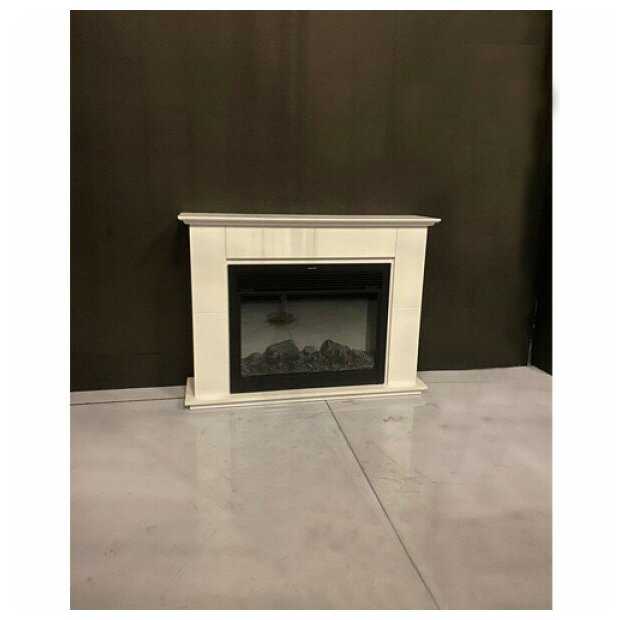 Электрокамин InterFlame Бланк с очагом Jupiter FX M Black Белый фотография 2