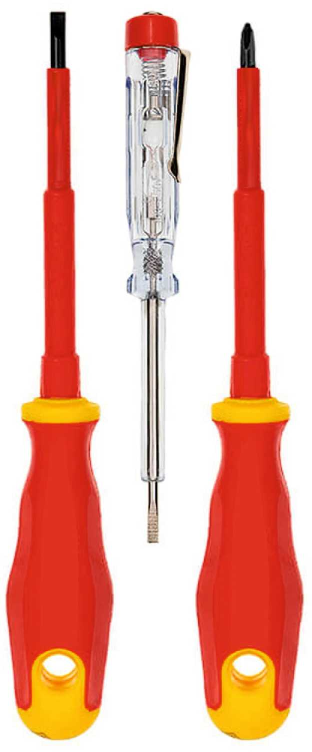 Набор диэлектрических отверток Набор диэлектрических отверток из 3х шт (STV)