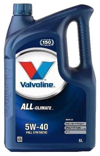 Синтетическое моторное масло VALVOLINE All-Climate Diesel C3 5W-40 фотография 1