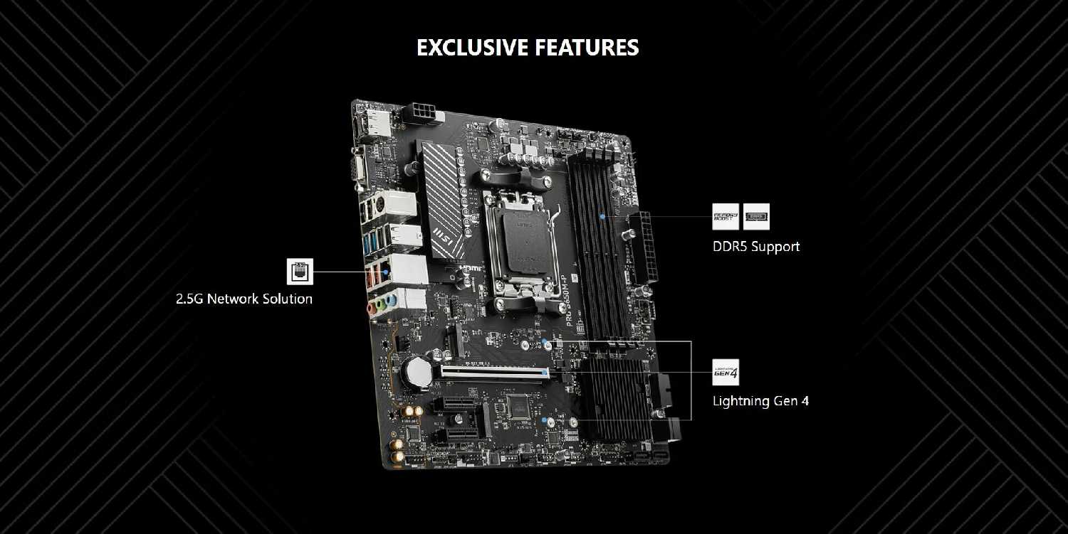 Материнская плата MSI PRO B650M-P (SocketAM5) фотография 9