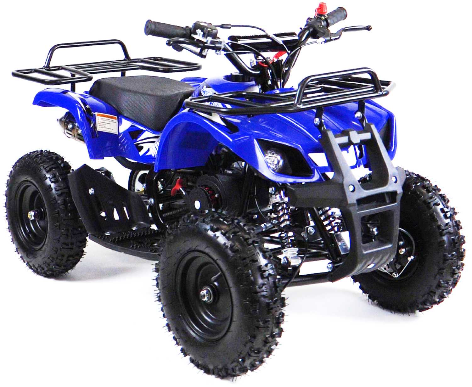 Квадроцикл детский бензиновый MOTAX ATV Х-16 BIG WHEEL (большие колеса) с механическим стартером синий фотография 1