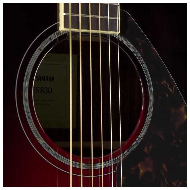 Классическая гитара YAMAHA FS830 Dusk Sun Red фотография 3
