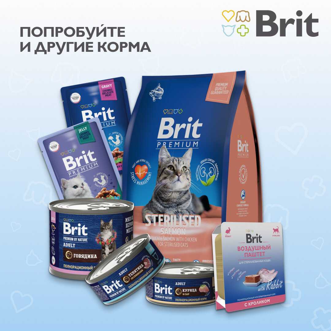 Корм Brit Воздушный для стерилизованных кошек с кроликом фотография 11