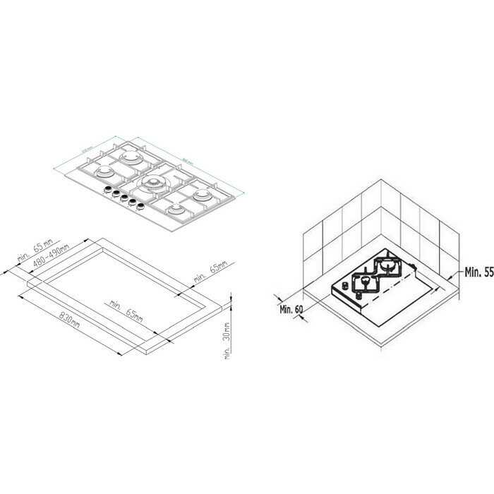Варочная встраиваемая панель Kuppersberg FG 95 B фотография 7