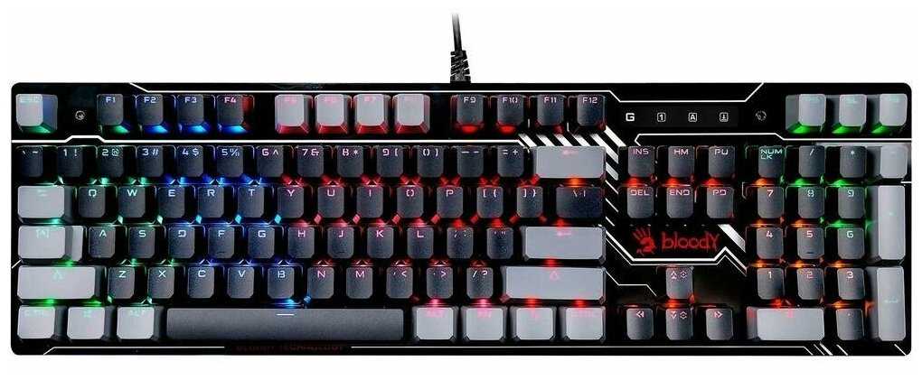 Клавиатура A4Tech Bloody B808N механическая черныйсерый USB for gamer LED фотография 15