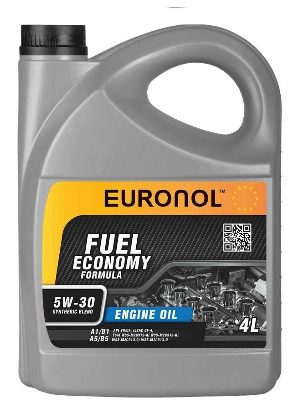 Синтетическое моторное масло Euronol Fuel Economy Formula 5W-30 фотография 8