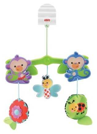 Механический мобиль Fisher-Price Обезьянки из тропического леса (BHW59)
