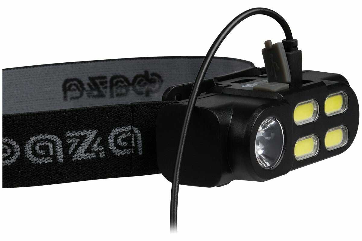 Налобный фонарь ФАZА AccuFH6-4COB/L3W [3Вт XPE+4 COB аккумулятор 18650 1200мАч 4 режима] фотография 4