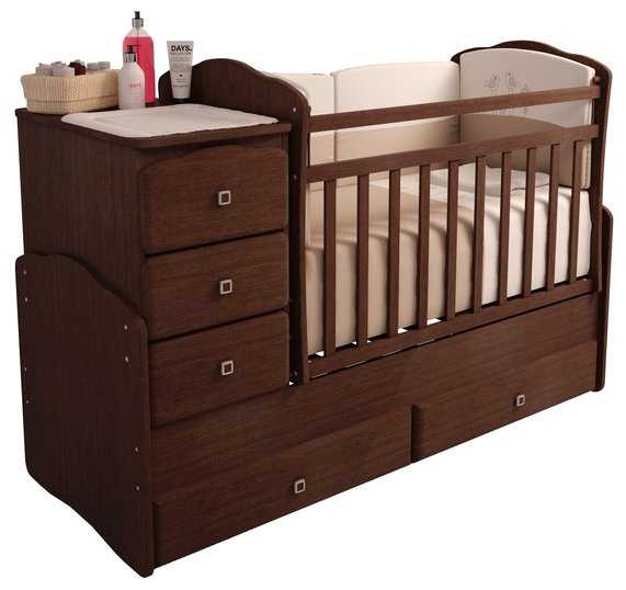 Кроватка Фея 2150 (трансформер), трансформер, поперечный маятник фотография 4