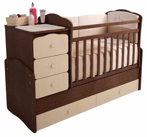 Кроватка Фея 2150 (трансформер), трансформер, поперечный маятник фотография 5