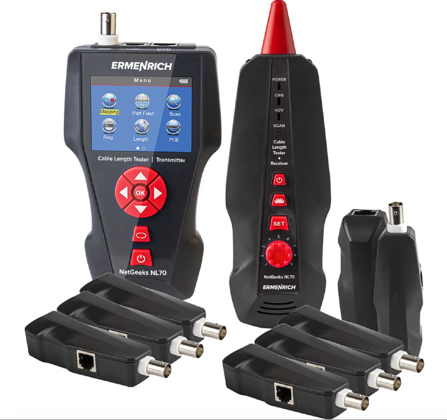 Измеритель длины кабеля Ermenrich NetGeeks NL70 фотография 5