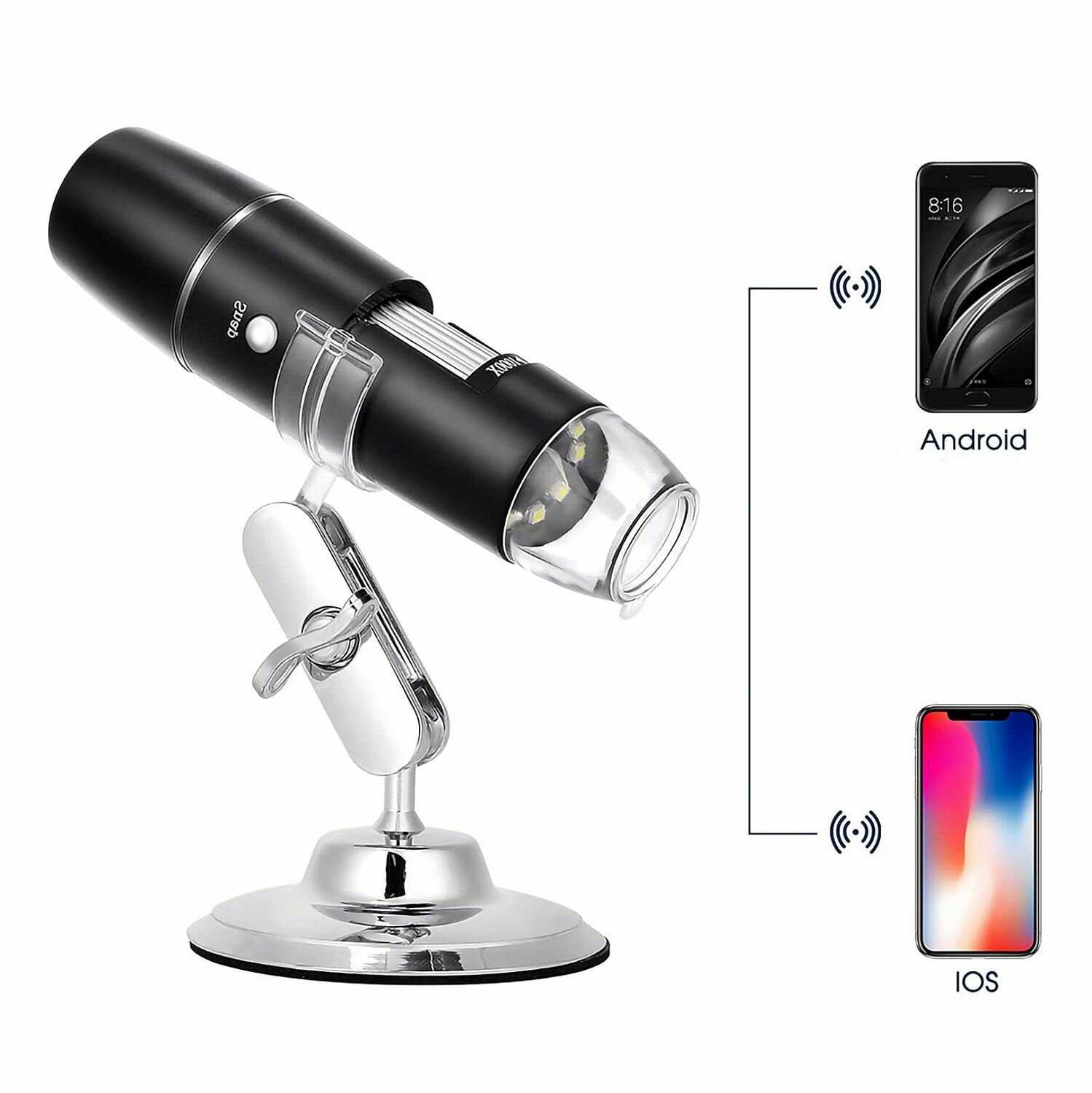 Цифровой микроскоп OT-INL92 1000X Wi-Fi фотография 5