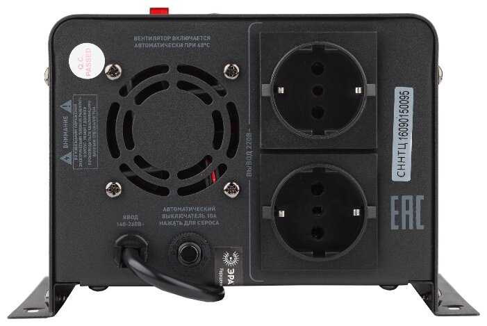 Стабилизатор напряжения однофазный ЭРА СННТ-2000-Ц фотография 1