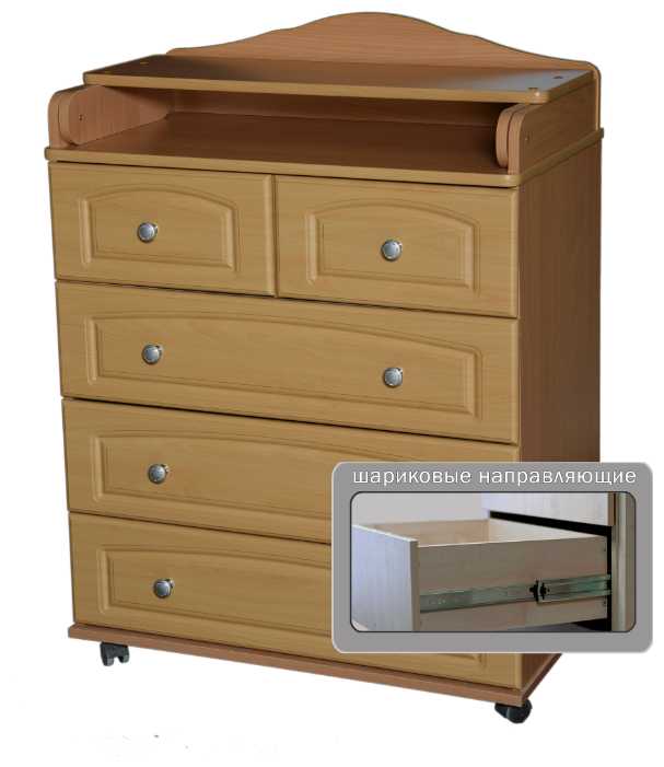 Пеленальный комод Кедр Victoria 805 МДФ фотография 13