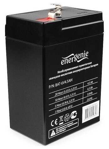 Аккумуляторная батарея Energenie BAT-6V4.5AH (6В 4.5 А·ч) фотография 13