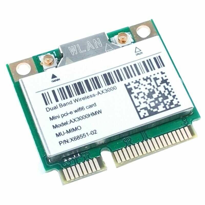 Сетевая Карта Card PCB MyPads AX200 AX3000HMW Mini PCI-E WiFi 6 Беспроводной Адаптер 2.4G/5G Bluetooth 5.1 802.11AX Для Win10 фотография 2