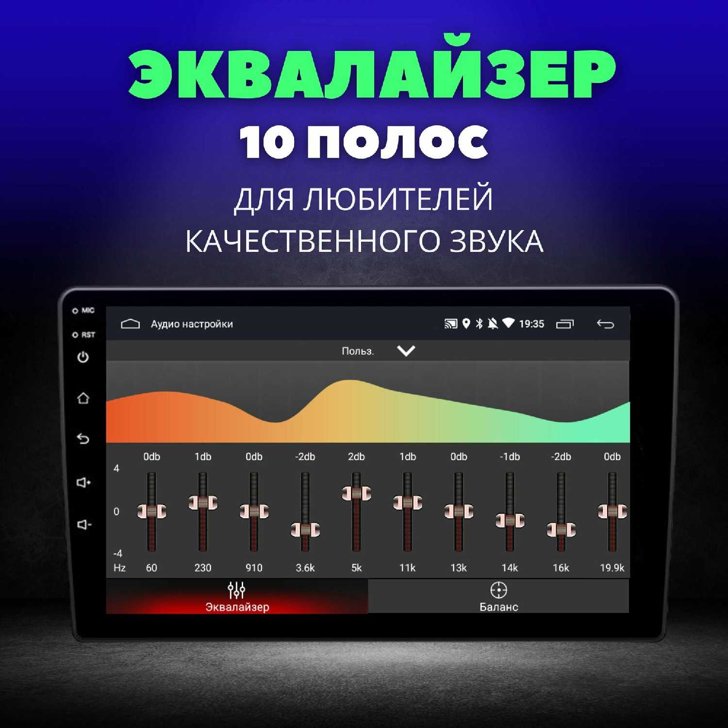 Автомагнитола HYUNDAI Автомагнитола (2Gb+32Gb, Android, 9