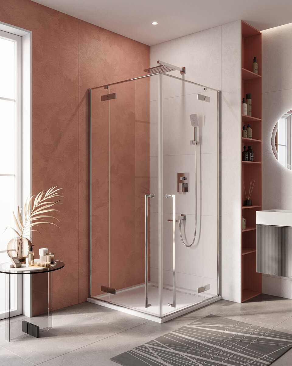 Душевой уголок Cezares Liner 90x90 (LINER-A-2-90-C-Cr)
