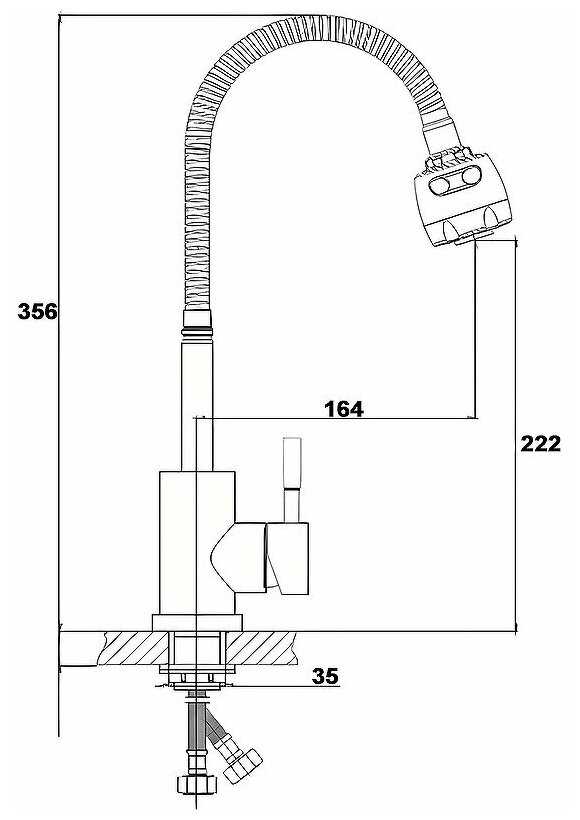 Смеситель для раковины HAIBA HB304 (HB73304) фотография 8