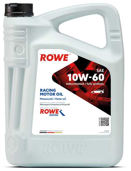 Синтетическое моторное масло ROWE Hightec Racing Motor Oil SAE 10W-60 фотография 3