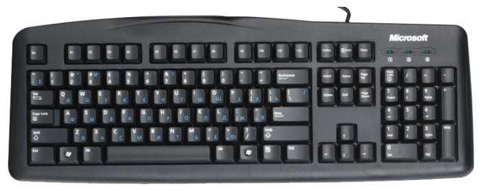 Клавиатура Microsoft Wired Keyboard 200 Black USB фотография 1