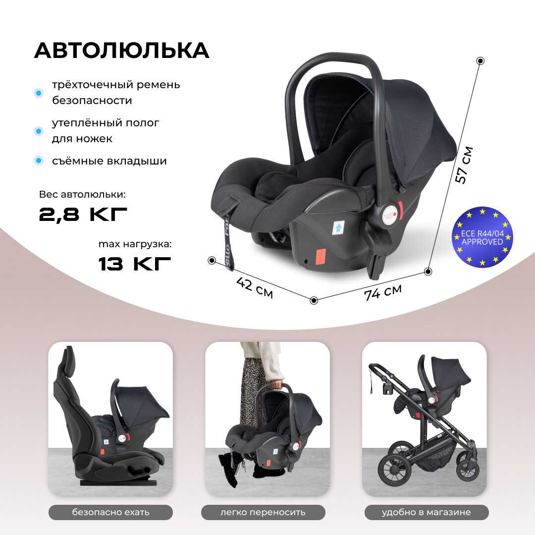 Коляска Farfello Sola Trio Comfort фотография 3