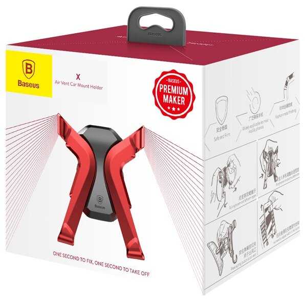 Держатель Baseus X Air Vent Car Mount Holder фотография 6
