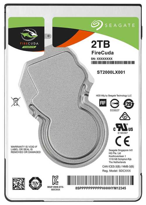 Гибридный диск Seagate FireCuda 2 ТБ ST2000LX001