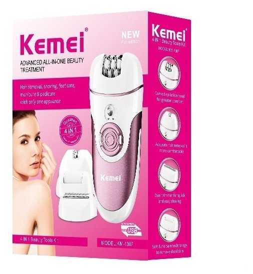 Многофункциональный эпилятор Kemei Многофункциональный эпилятор 4 в 1 (KM-1307) фотография 2
