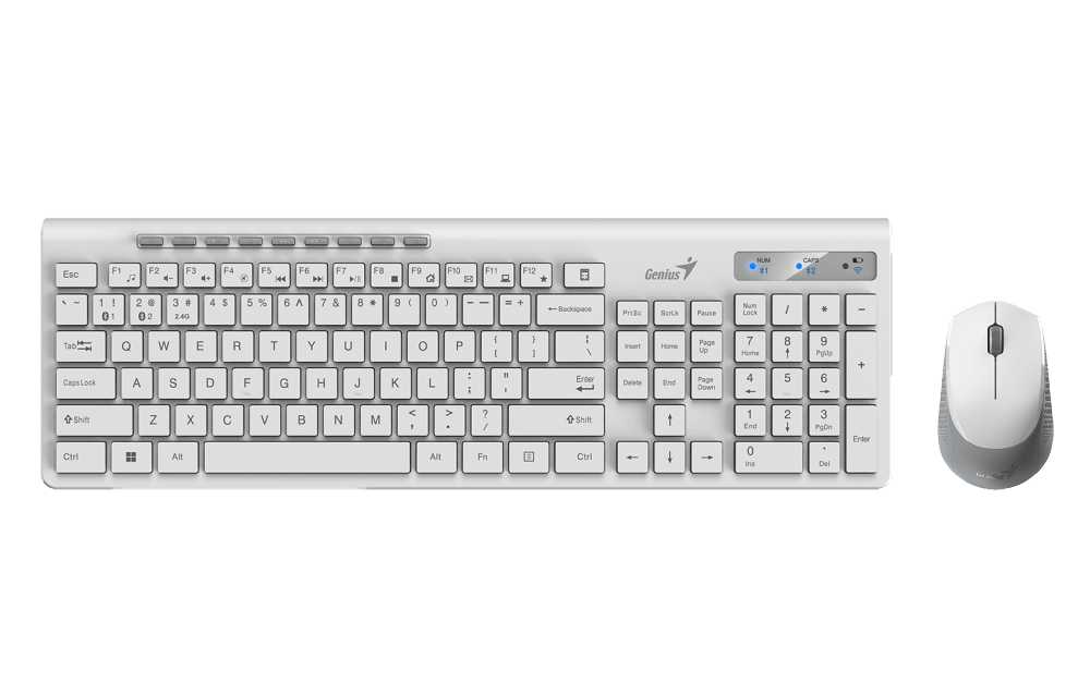 Двухрежимный беспроводной комплект клавиатура + мышь Genius SlimStar KM-8230 USB [31340015402] фотография 8