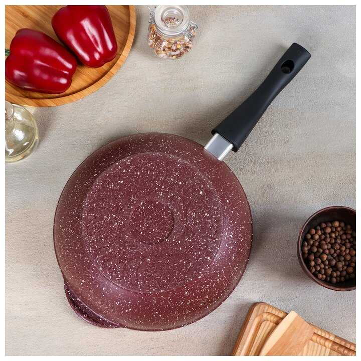 Сотейник Шоколад 24*8,2см съемн. ручка, стекл. крышка 4895945 фотография 4