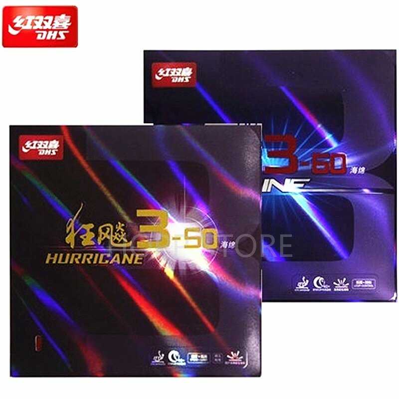 Резиновая накладка для настольного тенниса DHS Hurricane 3-50 / SKYLINE 3-60 (контроль/петля) фотография 1