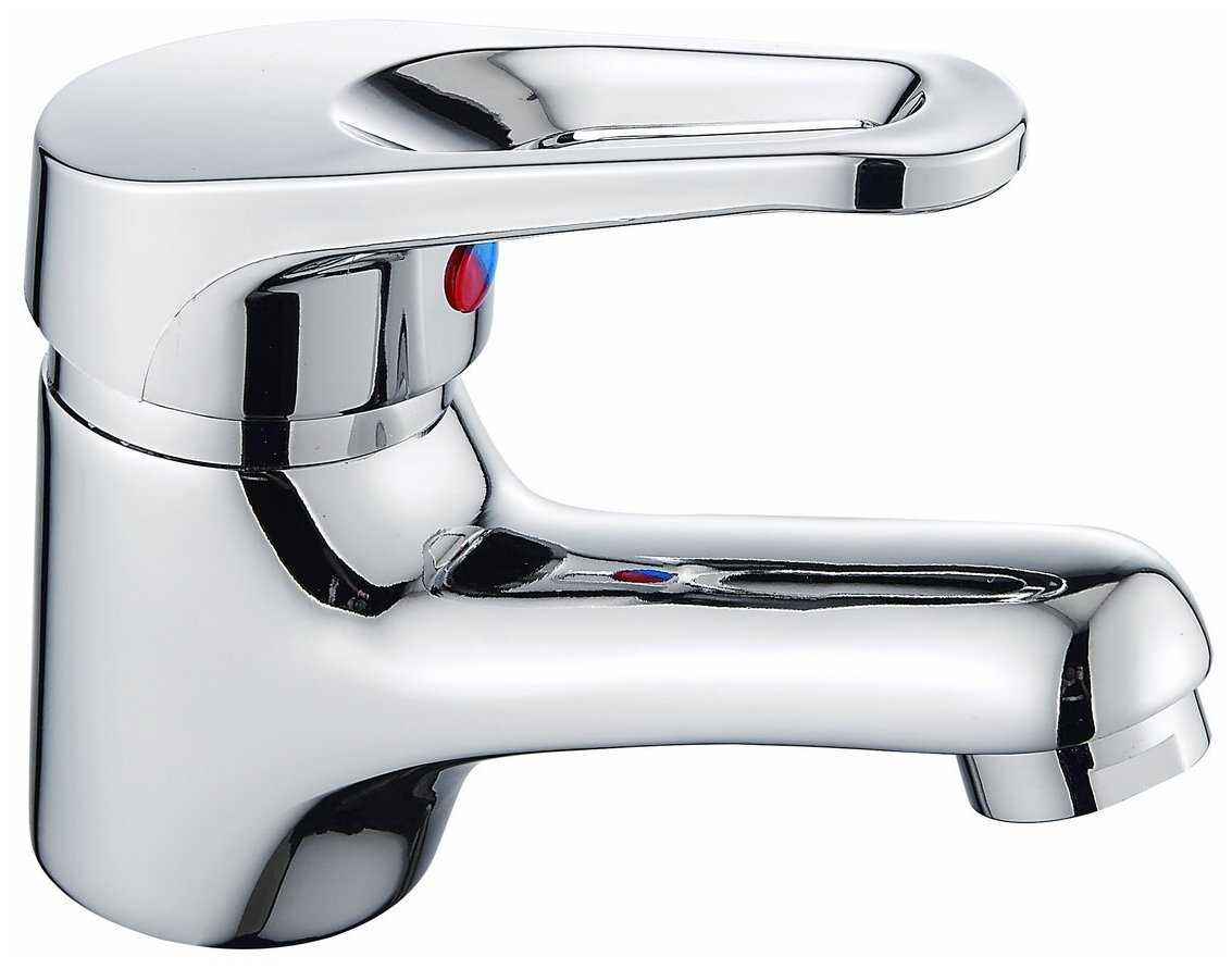 Смеситель на раковину Эверест B10-028 монолитный излив, картридж 35 мм, крепление 2 шпильки