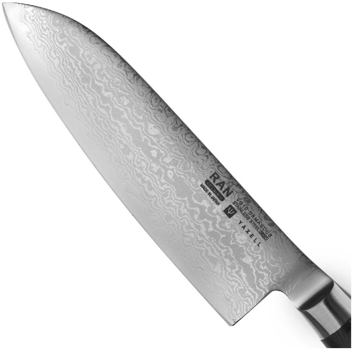 Нож кухонный Сантоку 16,5 см (69 слоев) YAXELL RAN арт. YA36001 фотография 2