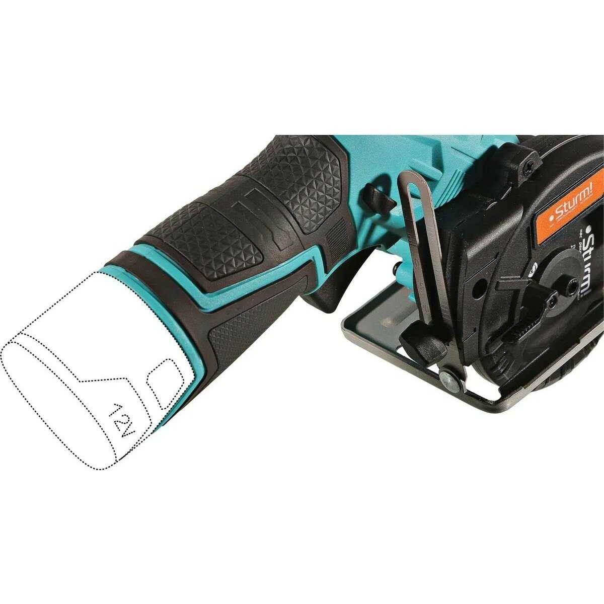 Аккумуляторная циркулярная пила Sturm! Циркулярная пила (CCS1285) фотография 18
