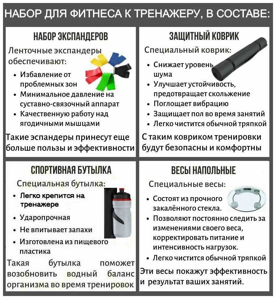Складной эллиптический тренажер UNIXFIT SL-430E + набор для фитнеса фотография 2
