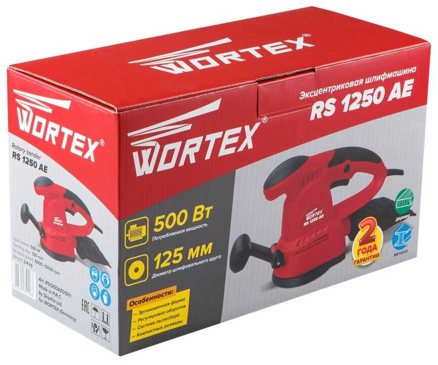 Шлифмашина эксцентриковая WORTEX RS 1250 AE (RS1250AE01311) фотография 6