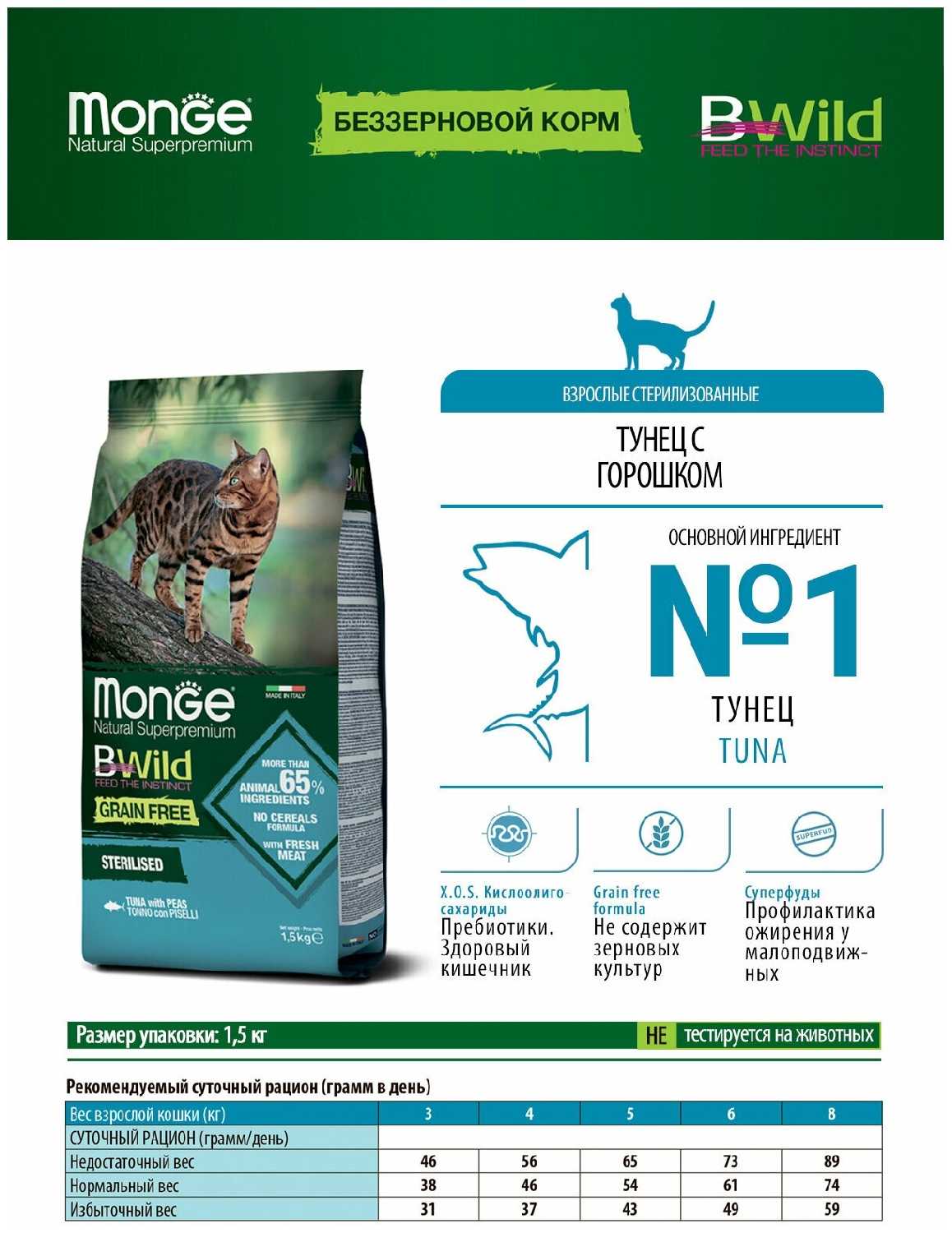 Корм Monge BWILD Feed the Instinct фотография 6