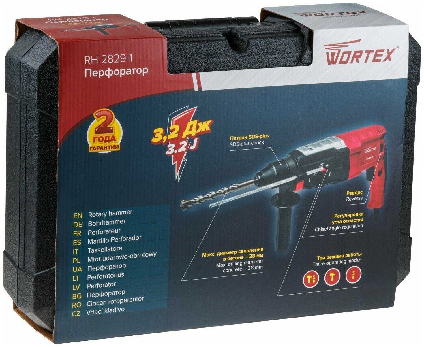 Перфоратор WORTEX RH 2829 (RH282901129) фотография 19